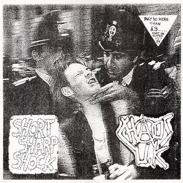 CHAOS U.K. – Short Sharp Shock LP (white vinyl)