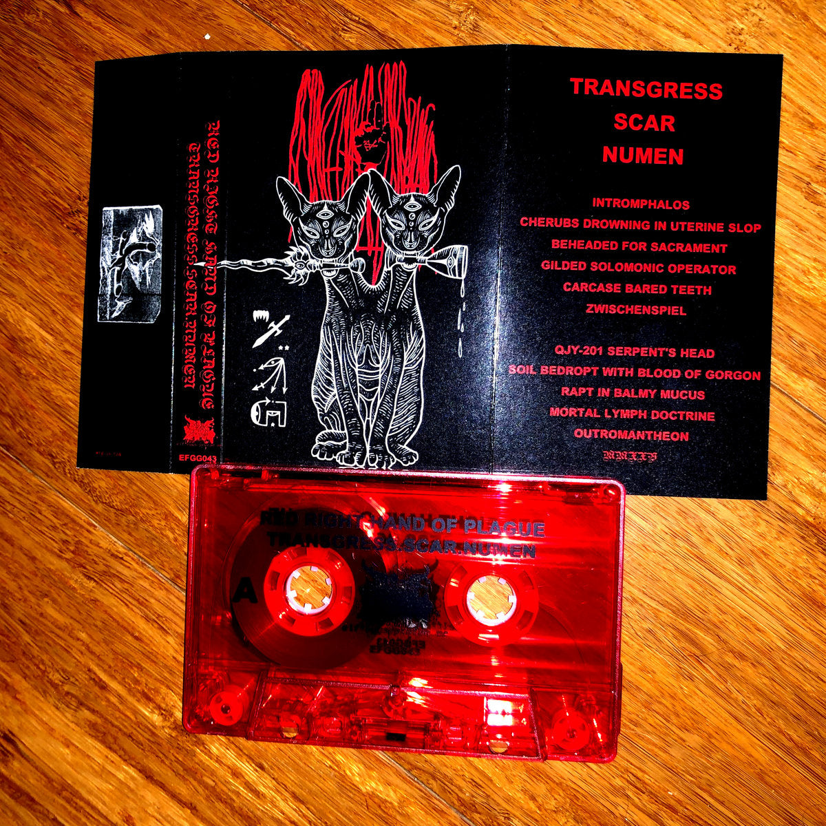 RED RIGHT HAND OF PLAGUE – Transgress.Scar.Numen Cassette