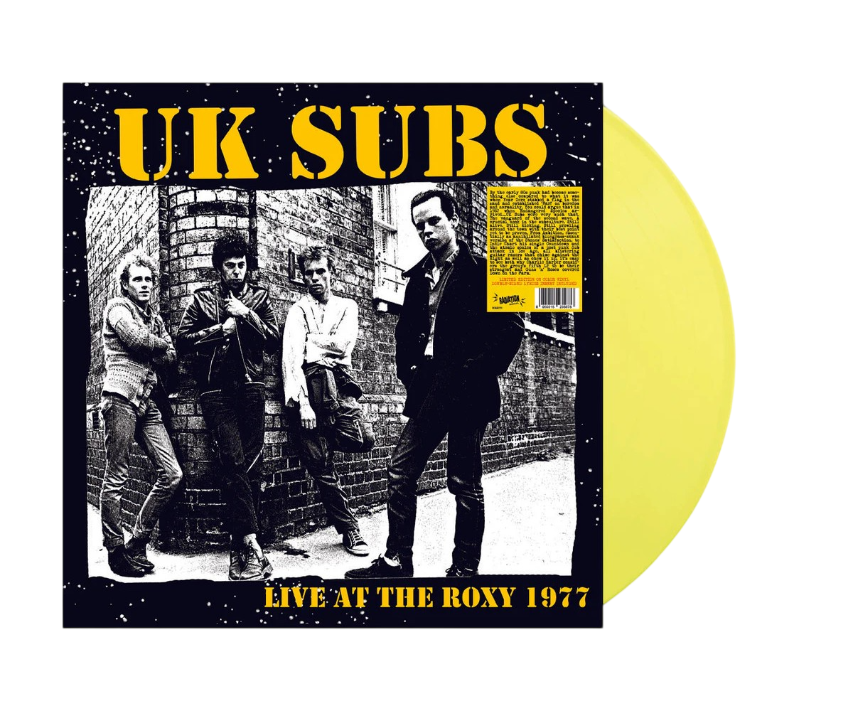 U.K. SUBS – Live At The Roxy 1977 LP (yellow vinyl)