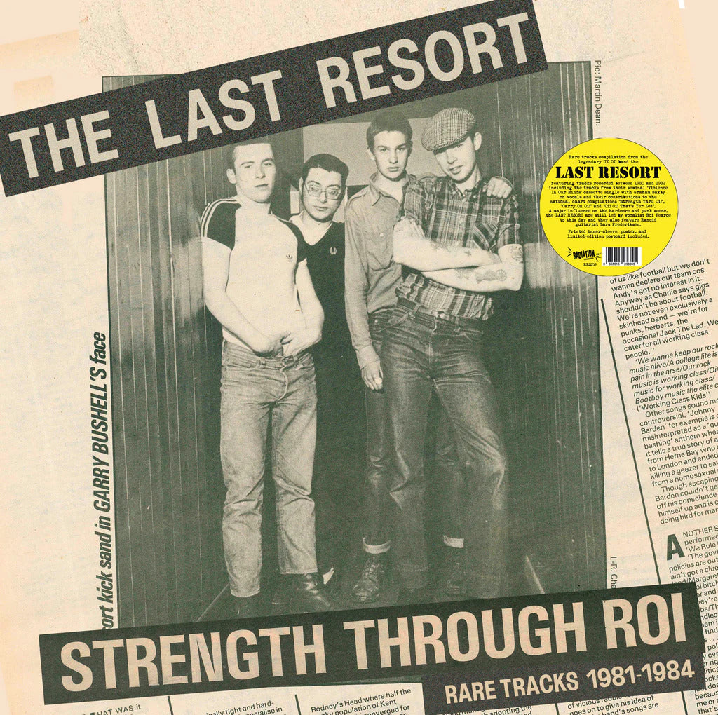 LAST RESORT – Strength Through Roi • Rare Tracks 1981-1984 LP (neon orange/black splatter vinyl)
