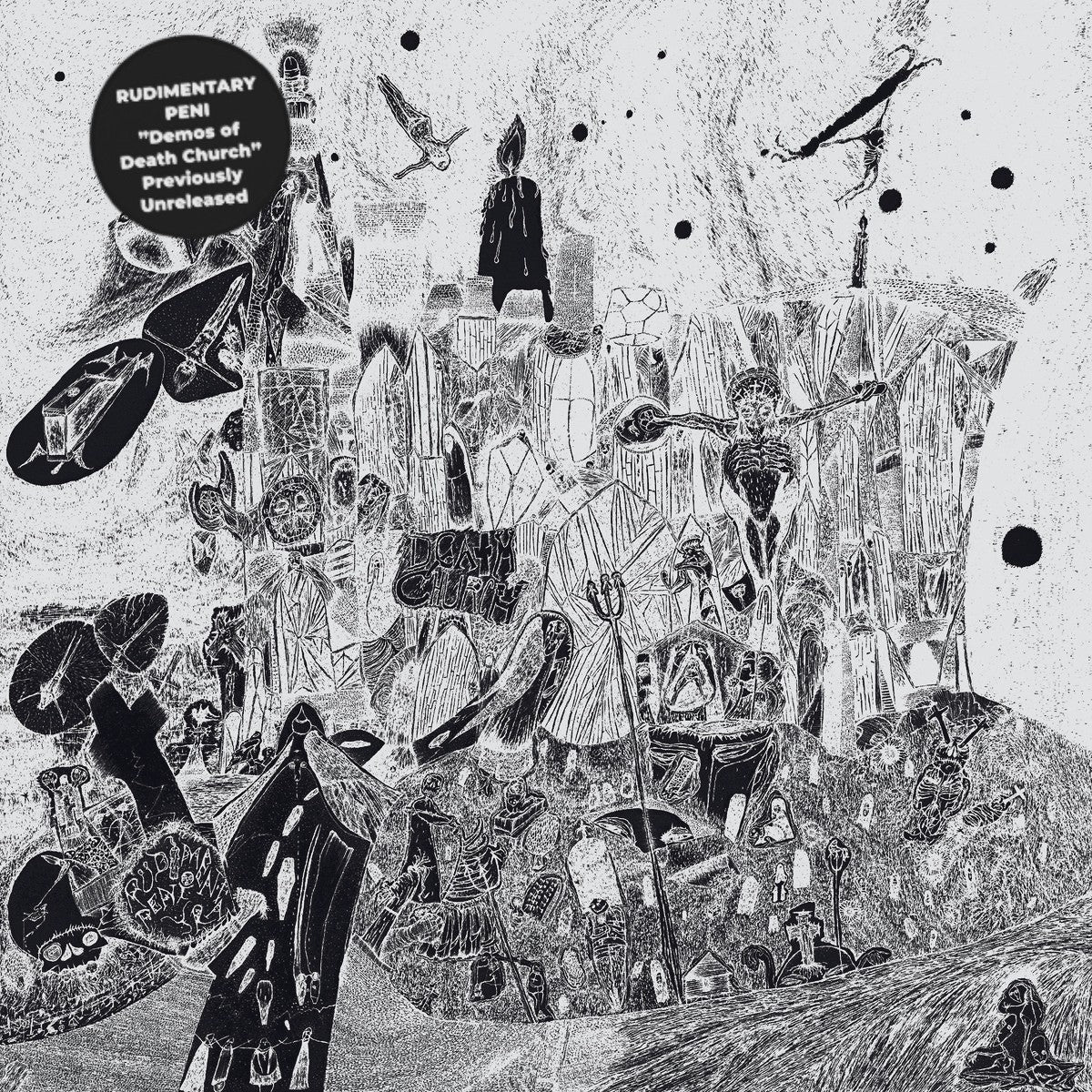 RUDIMENTARY PENI – Demos Of Death Church LP