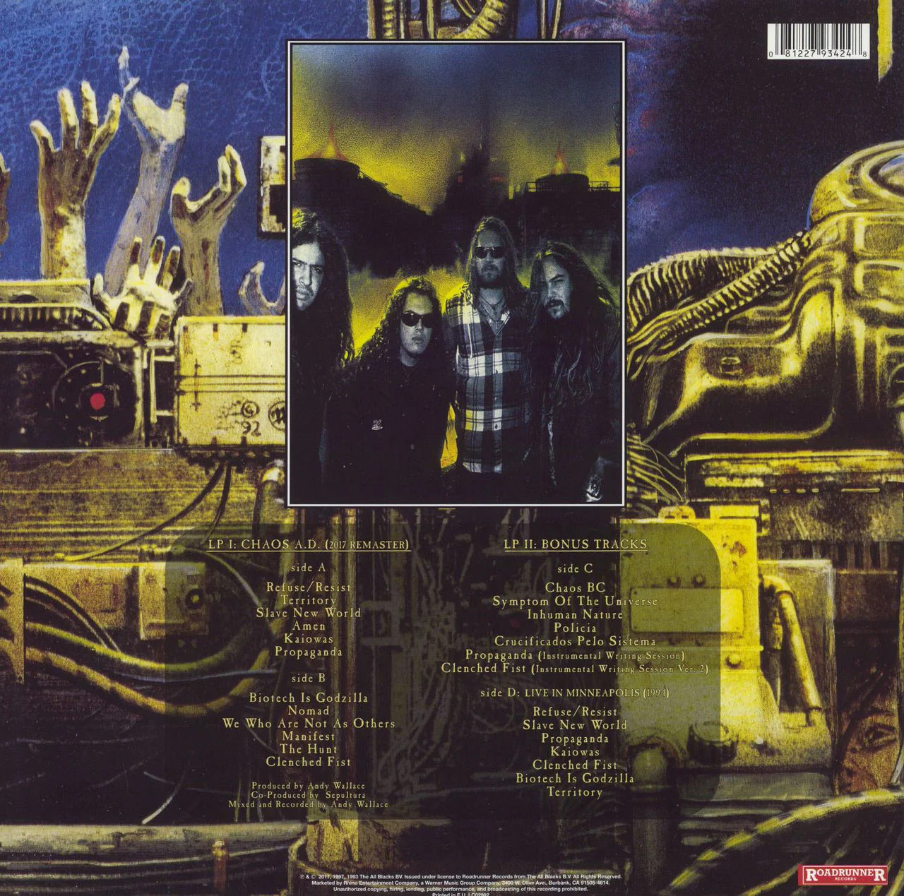 SEPULTURA – Chaos A.D. 2xLP