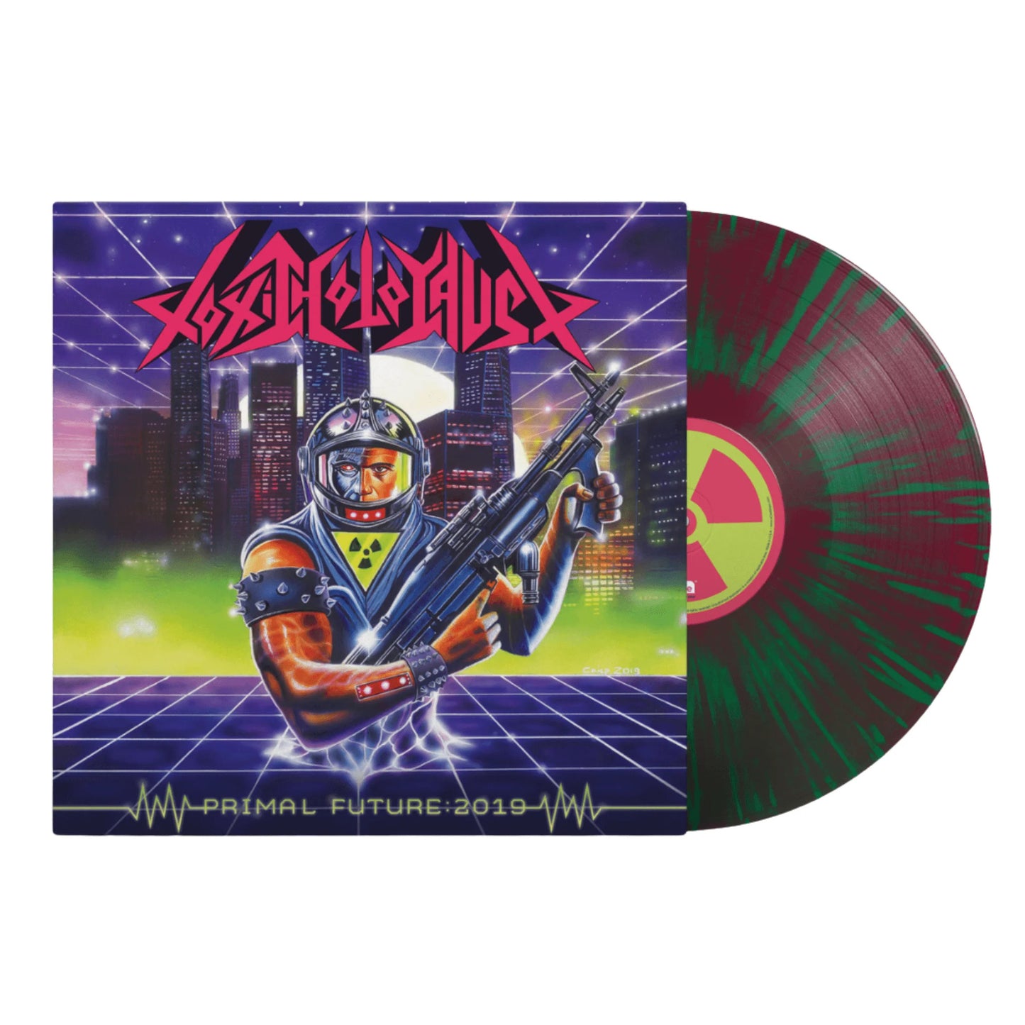 TOXIC HOLOCAUST – Primal Future : 2019 LP (purple/green splatter vinyl)