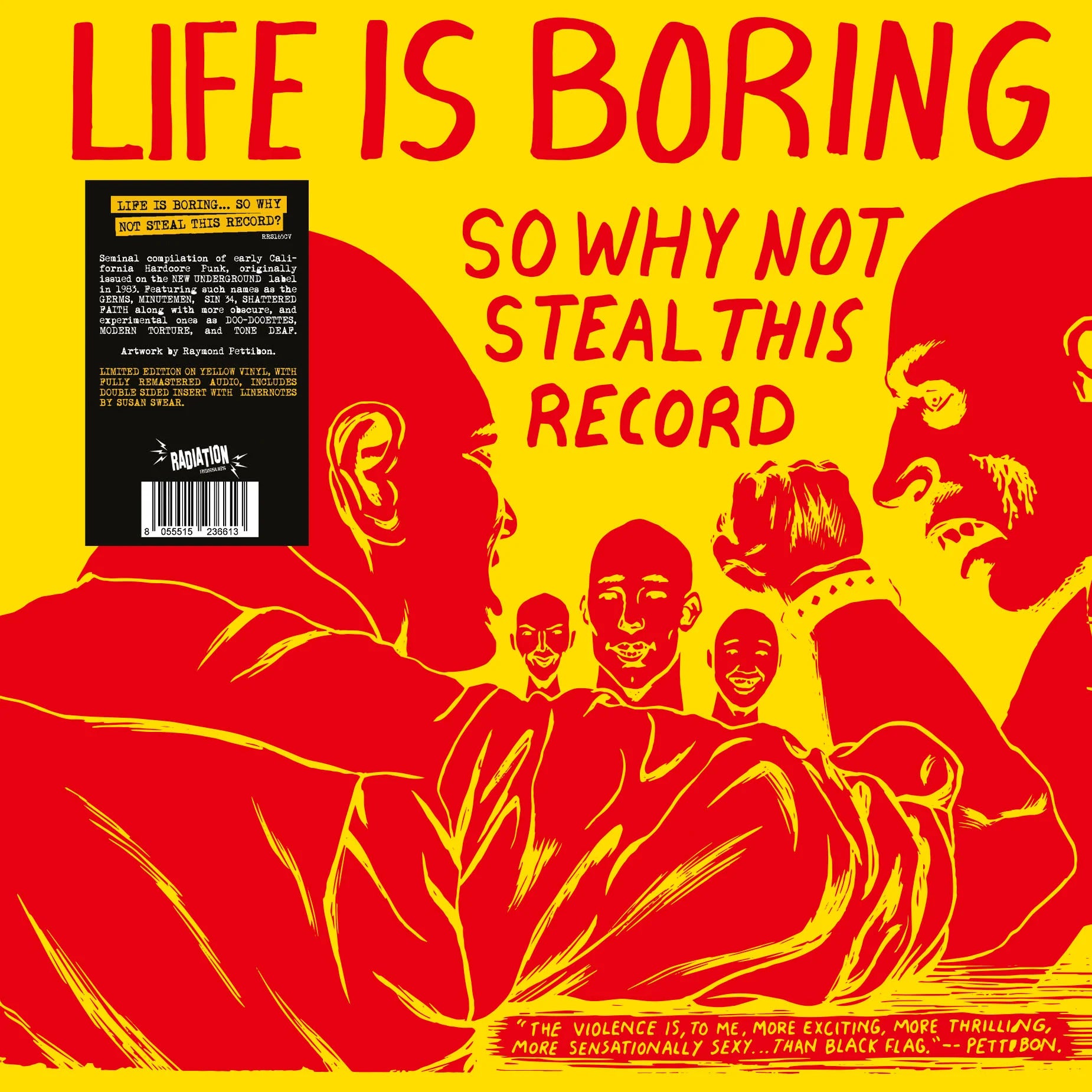 V/A – Life Is Boring So Why Not Steal This Record LP (yellow
