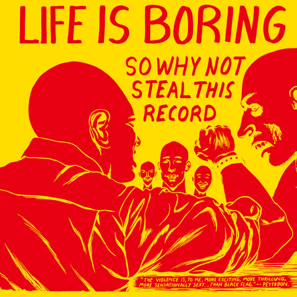 V/A – Life Is Boring So Why Not Steal This Record LP (yellow vinyl)