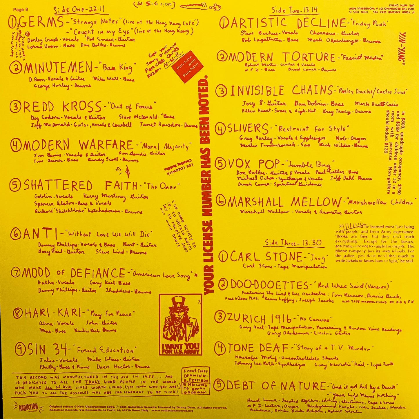 V/A – Life Is Boring So Why Not Steal This Record LP (yellow vinyl)
