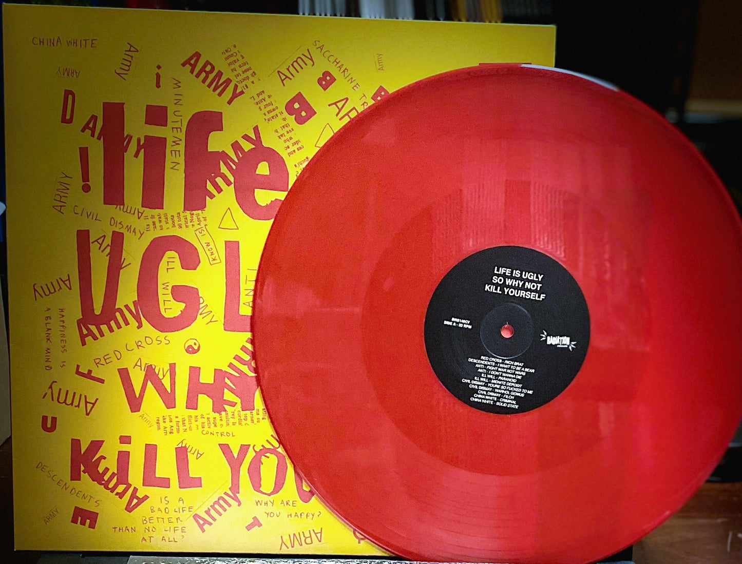 V/A – Life Is Ugly So Why Not Kill Yourself LP (red vinyl)