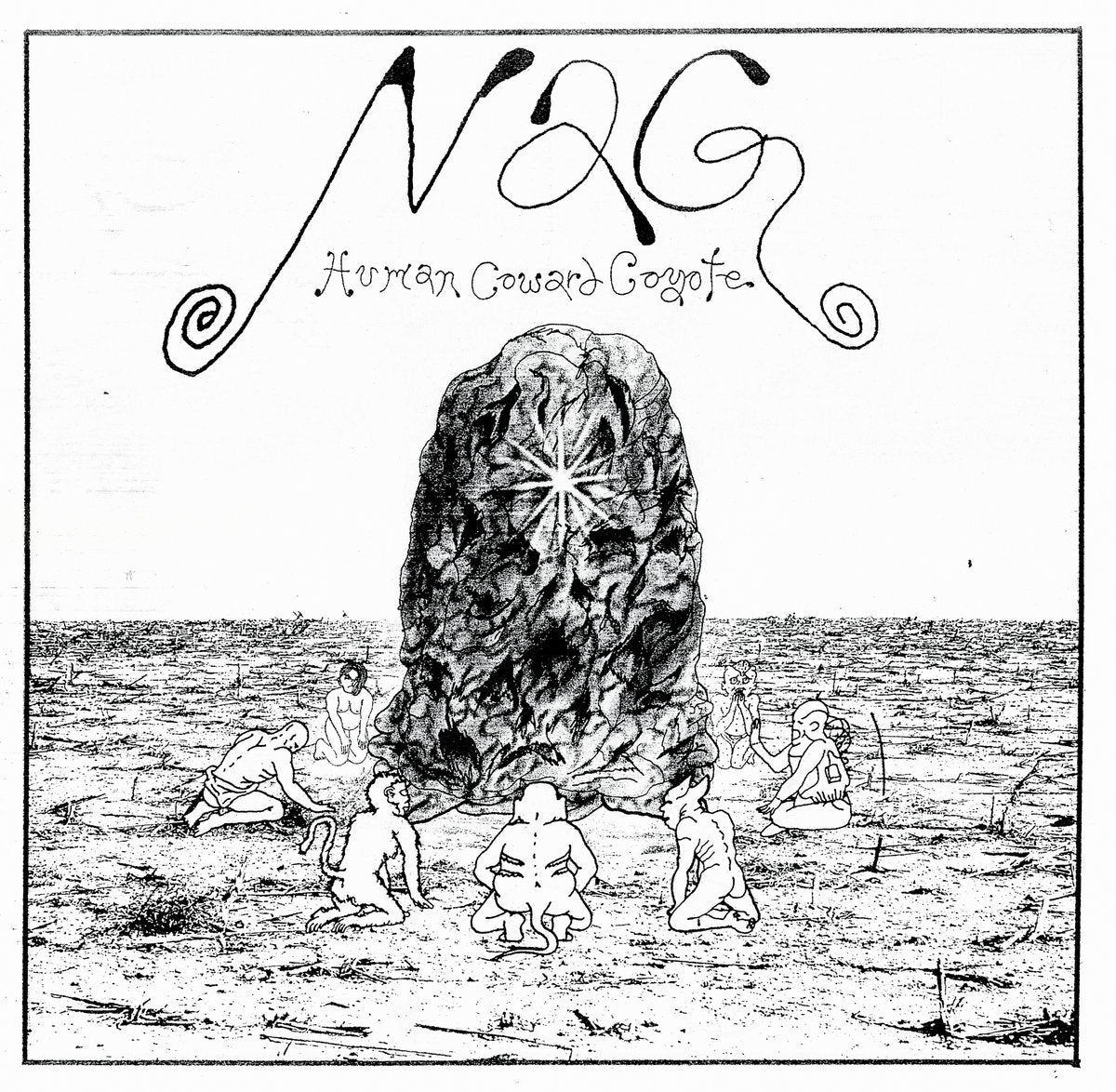 NAG – Human Coward Coyote LP (white vinyl)