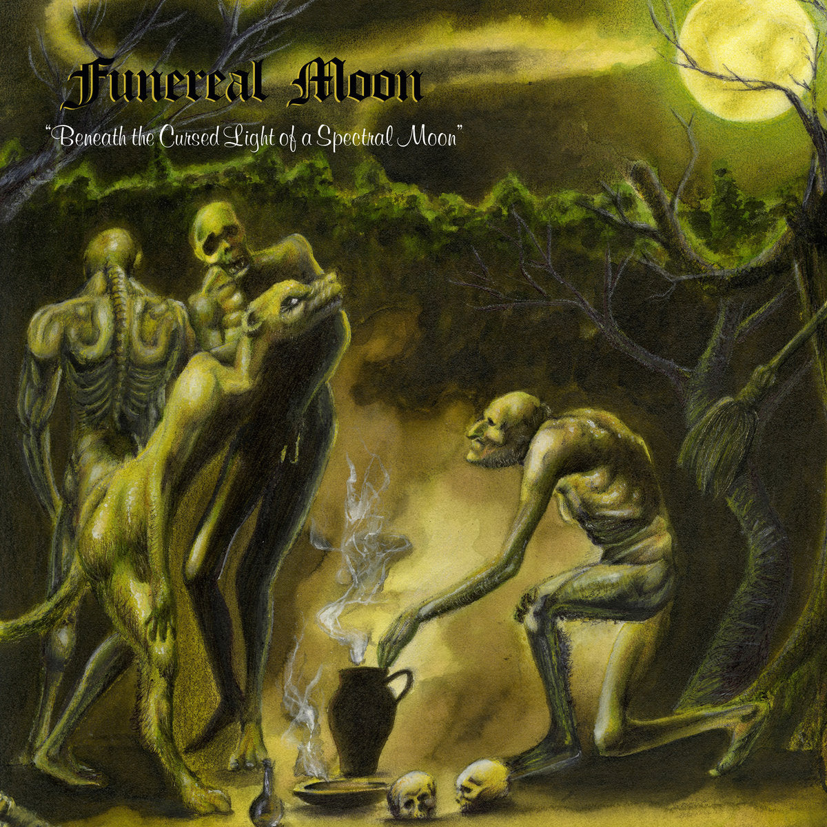 FUNEREAL MOON – Beneath The Cursed Light Of A Spectral Moon LP