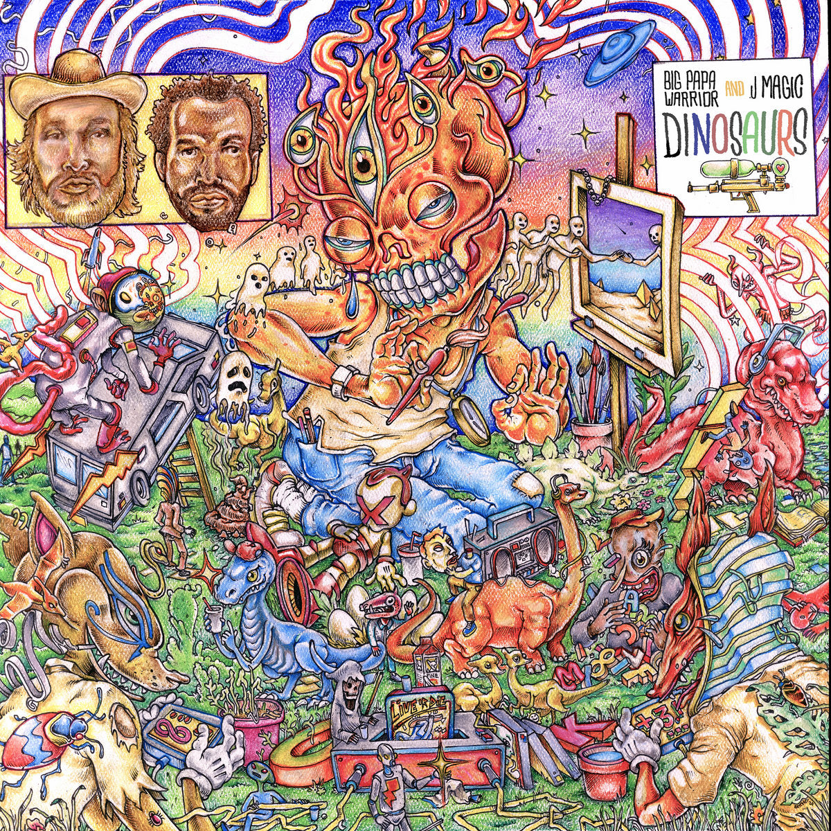 BIG PAPA WARRIOR & J-MAGIC – Dinosaurs 2xLP