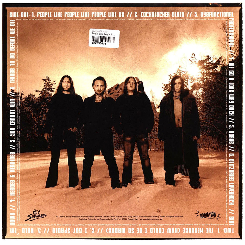 BACKYARD BABIES – People Like People Like People Like Us LP (yellow vinyl)