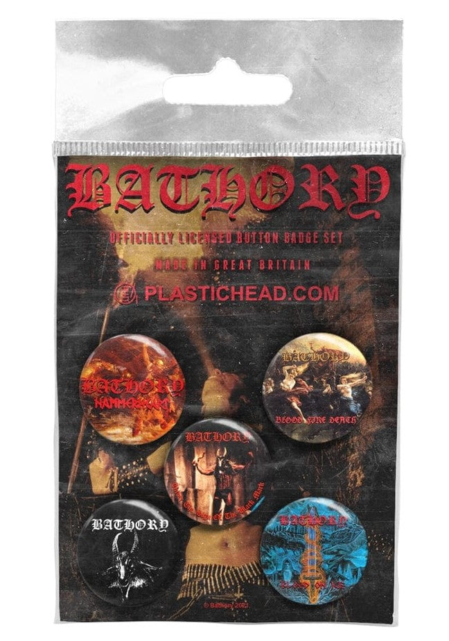 BATHORY Button Badge Set