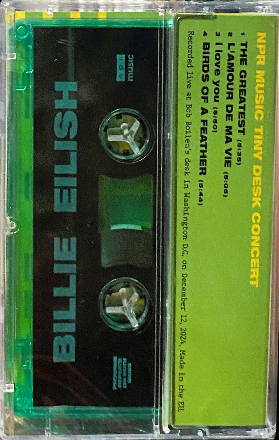 BILLIE EILISH – NPR Tiny Desk Concert Cassette