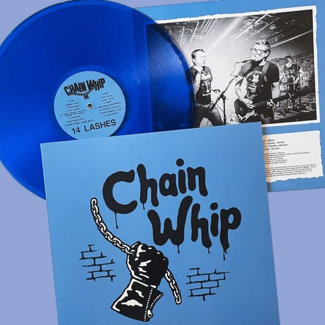 CHAIN WHIP – 14 Lashes LP (blue translucent vinyl)