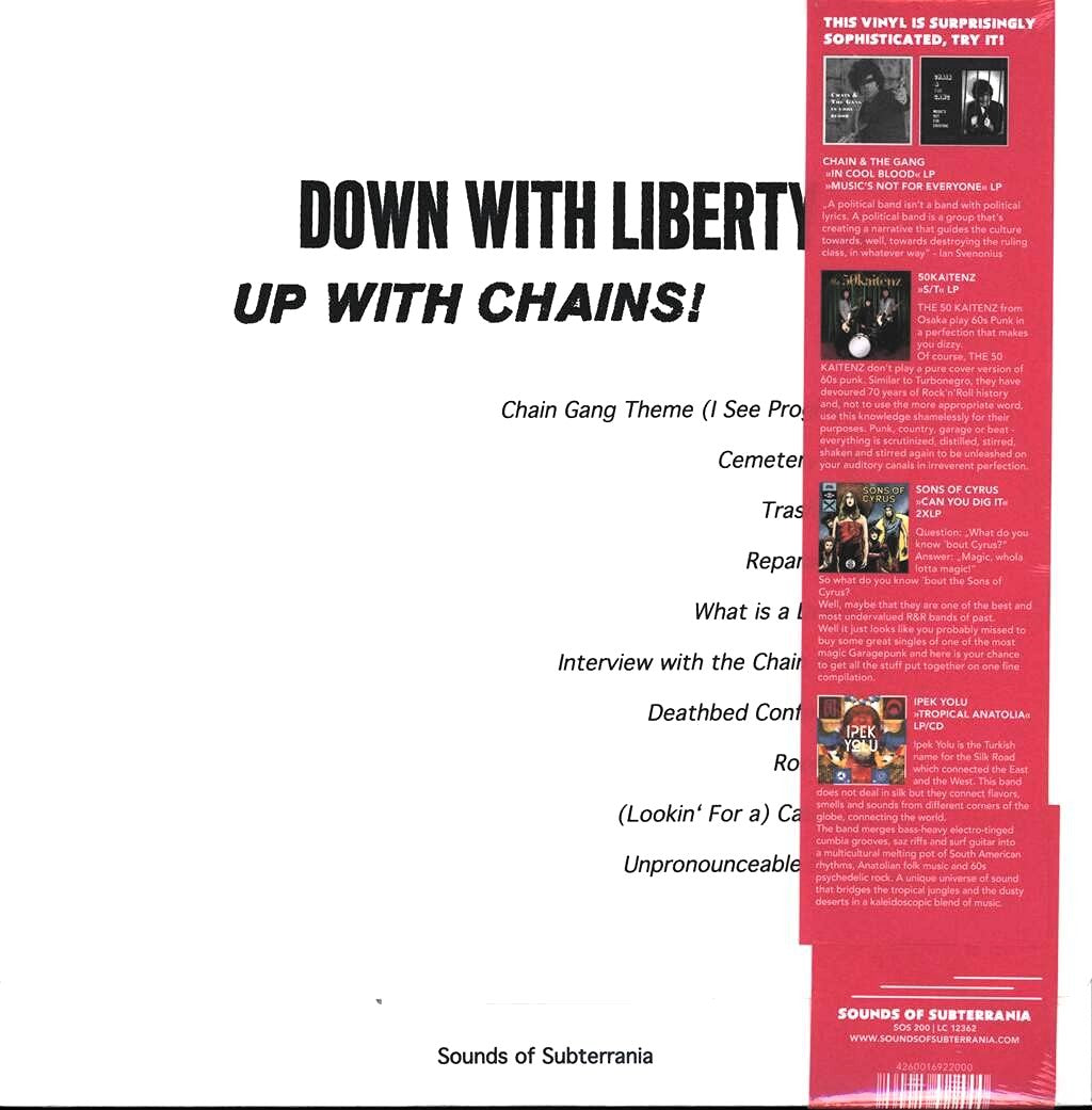 CHAIN & THE GANG – Down With Liberty... Up With Chains! LP
