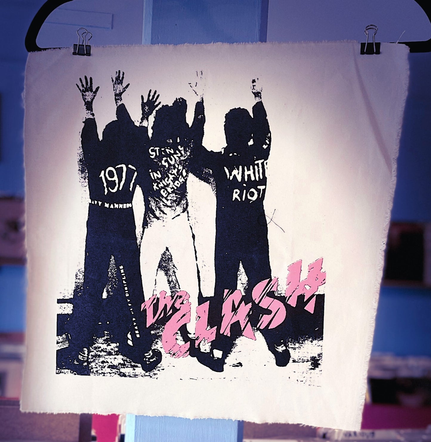 CLASH | White Riot Back Patch