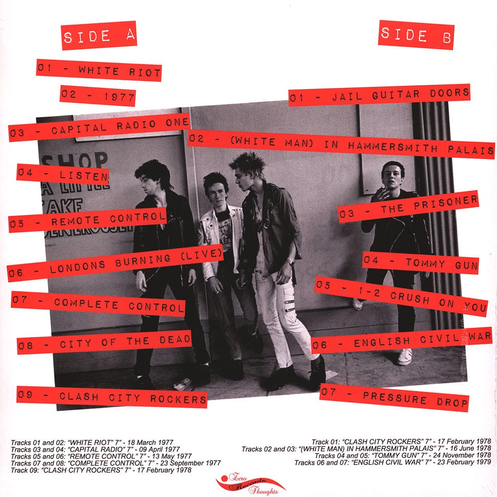CLASH – No Elvis, Beatles, Or The Rolling Stones: Singles 1977-1979 (Vol 1) LP (baby blue vinyl)