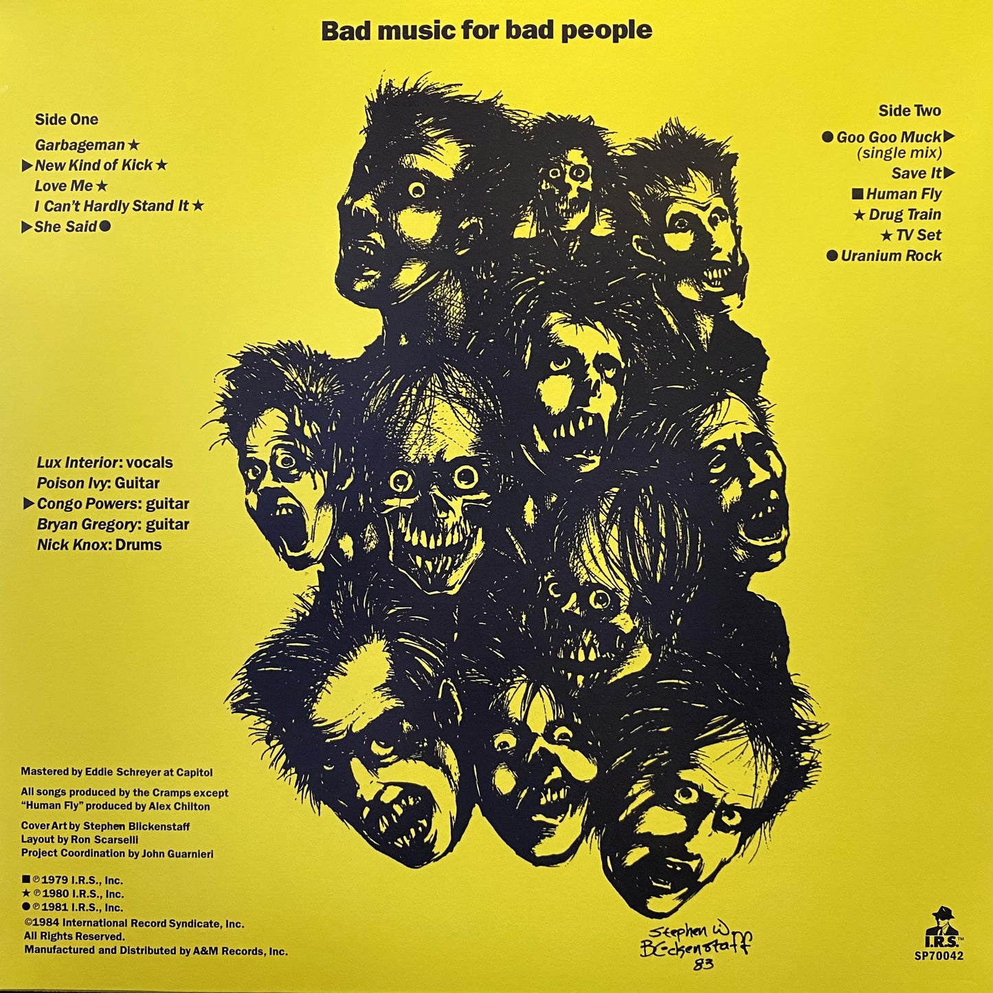 CRAMPS – Bad Music For Bad People LP (color vinyl)