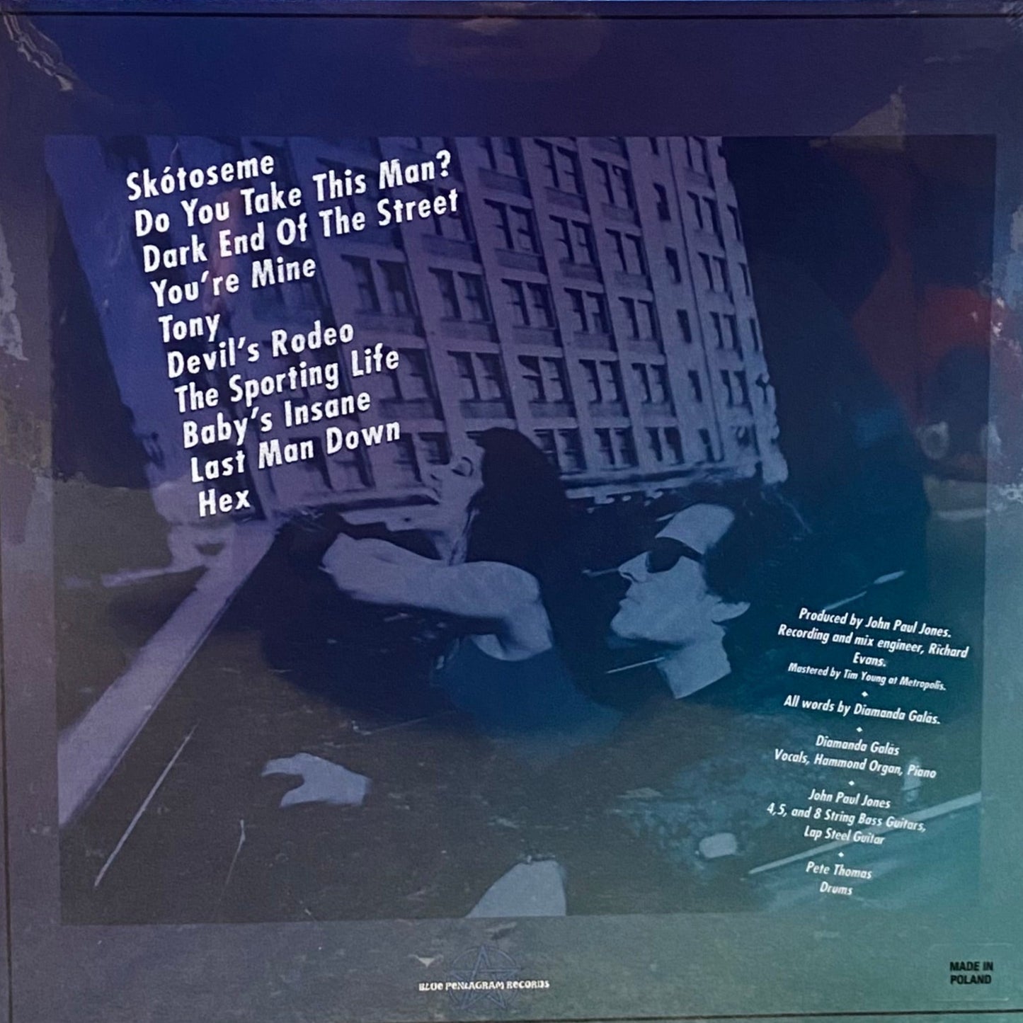 DIAMANDA GALÁS / JOHN PAUL JONES – The Sporting Life LP