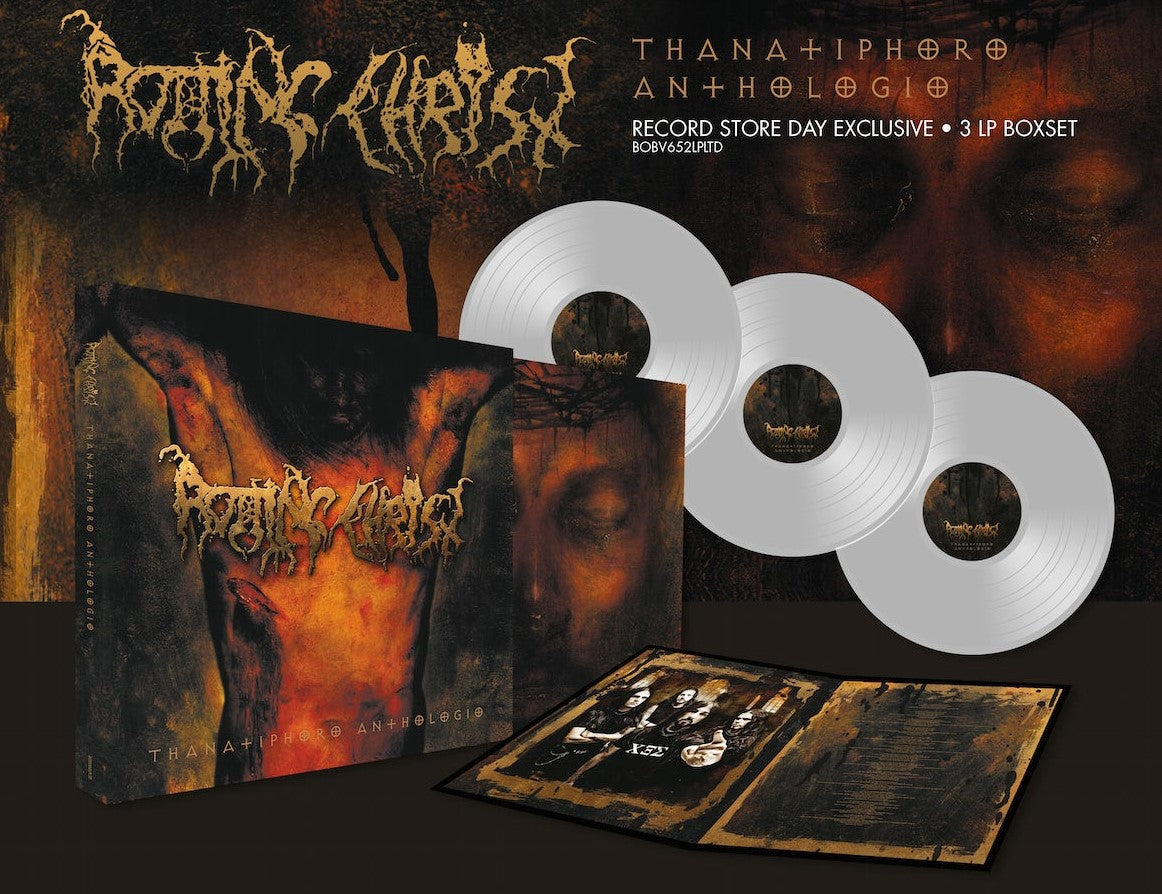 ROTTING CHRIST – Thanatiphoro Anthologio 3xLP Box Set (clear vinyl)