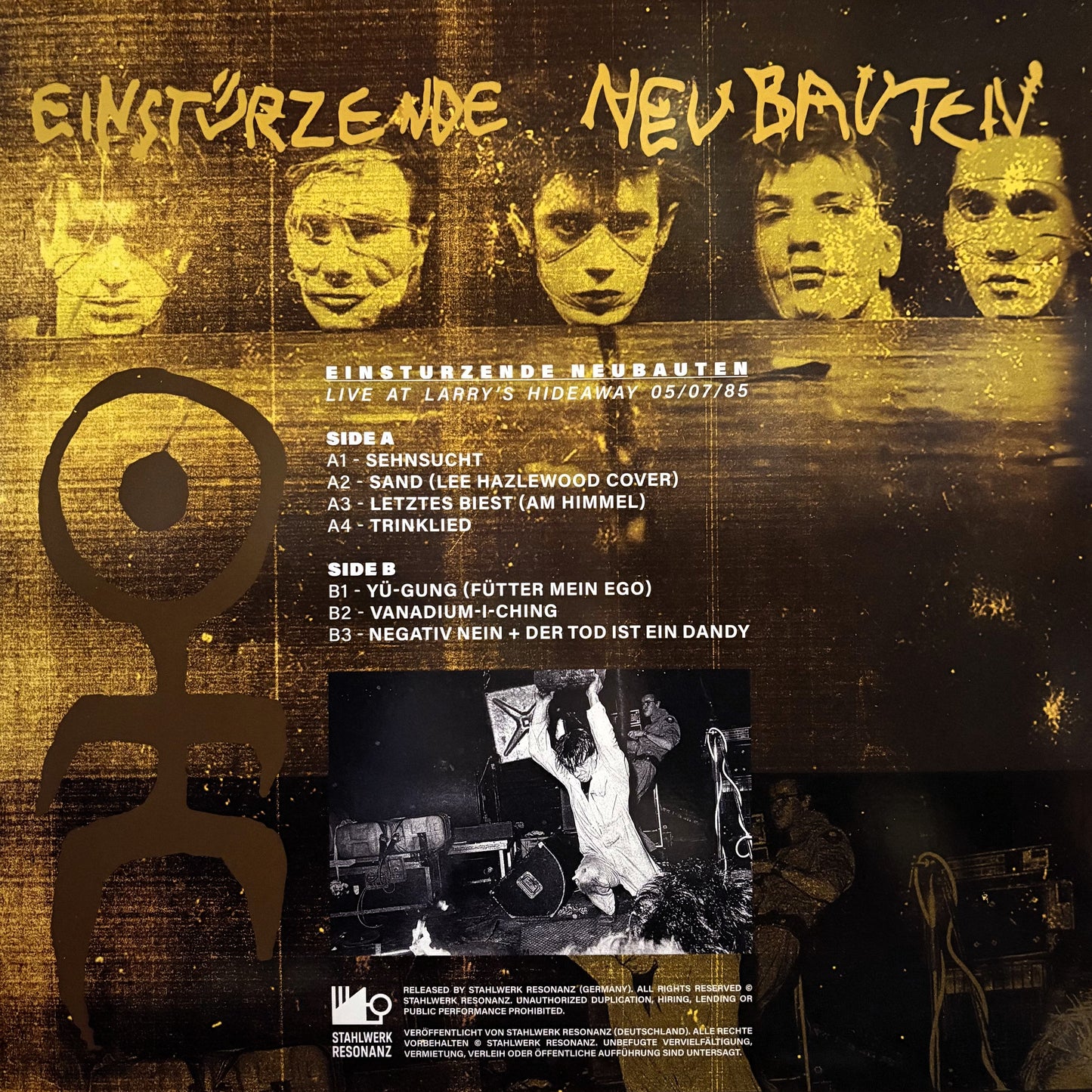 EINSTÜRZENDE NEUBAUTEN – Live At Larry's Hideaway 1985 LP