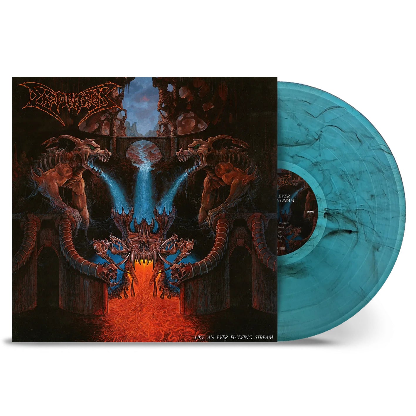 DISMEMBER – Like An Ever Flowing Stream LP (cyan/black marbled vinyl)
