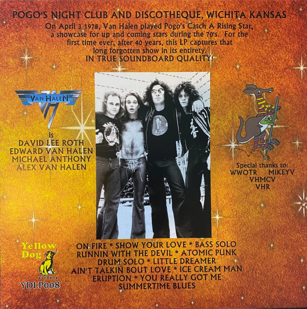 VAN HALEN – Catch A Rising Star: Live at Pogos Nightclub LP (color vinyl)
