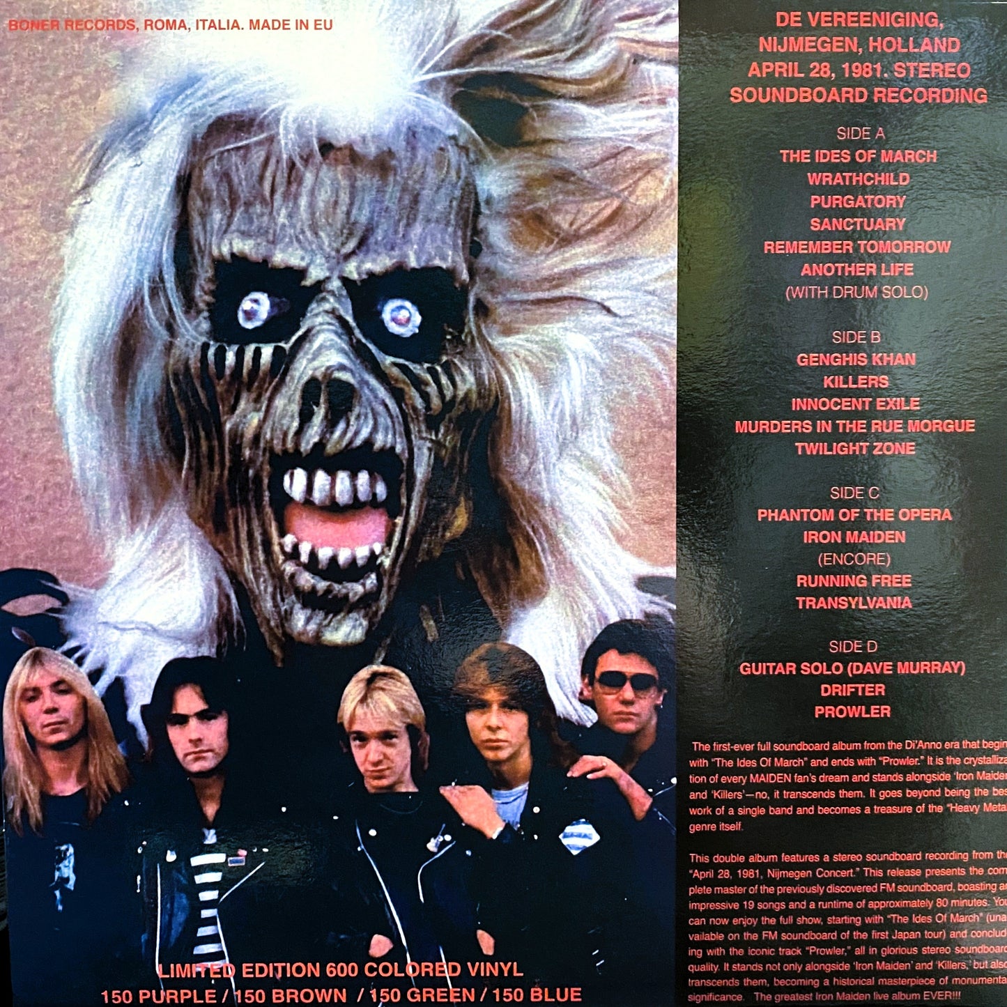 IRON MAIDEN – Definitive Nijmegen 1981 2xLP (color vinyl)