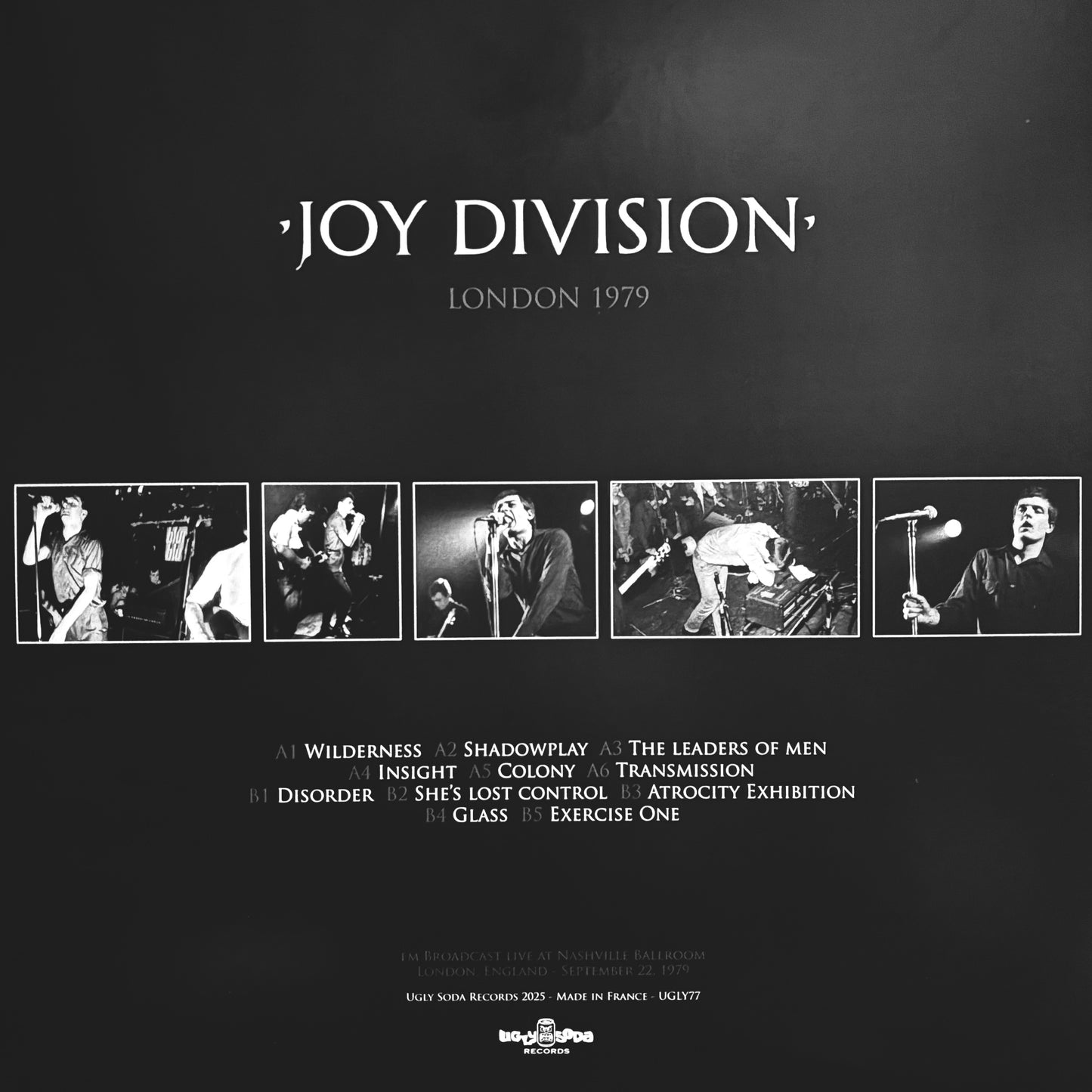 JOY DIVISION – London 1979 LP (marbled color vinyl)