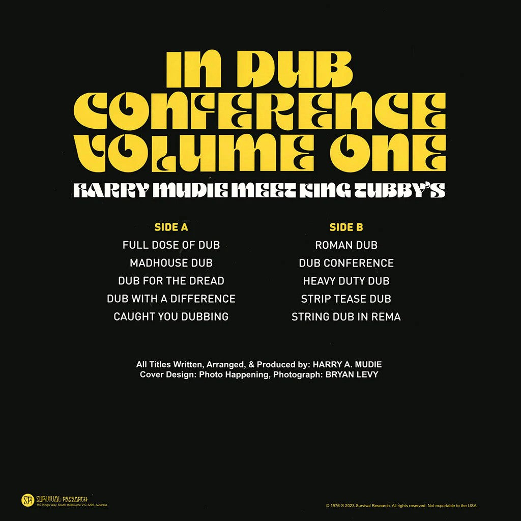 KING TUBBY / HARRY MUDIE – In Dub Conference Volume One LP