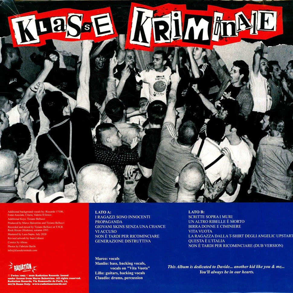 KLASSE KRIMINALE – I Ragazzi Sono Innocenti LP