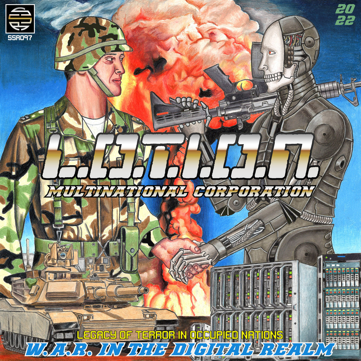 L.O.T.I.O.N. – W.A.R. In The Digital Realm LP ("Crystal Blue" vinyl)