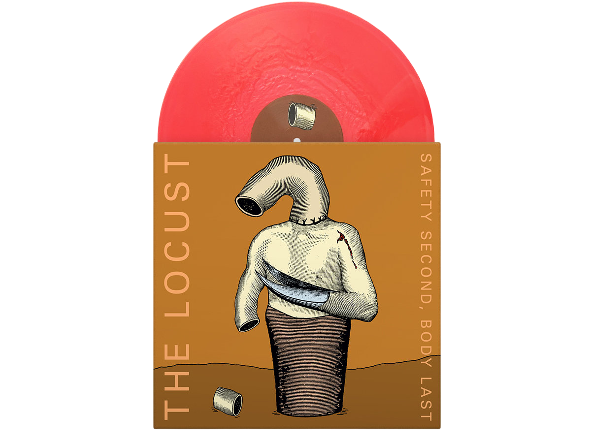 LOCUST – Safety Second, Body Last 12" EP ("Skin Off Your Back" iridescent red vinyl)