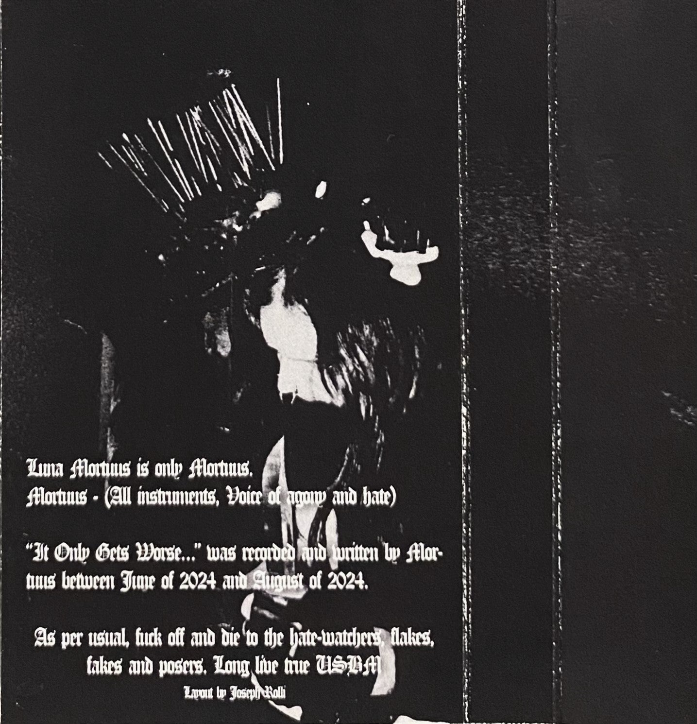 LUNA MORTUUS – It Only Gets Worse... Cassette