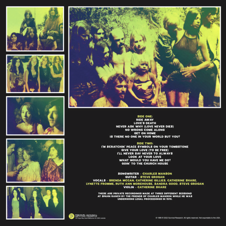MANSON FAMILY – The Manson Family Sings The Songs Of Charles Manson LP (red vinyl)