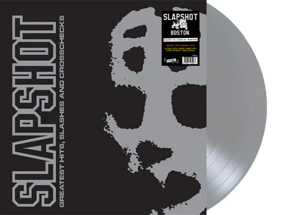 SLAPSHOT – Greatest Hits, Slashes And Crosschecks LP (gray marbled vinyl)