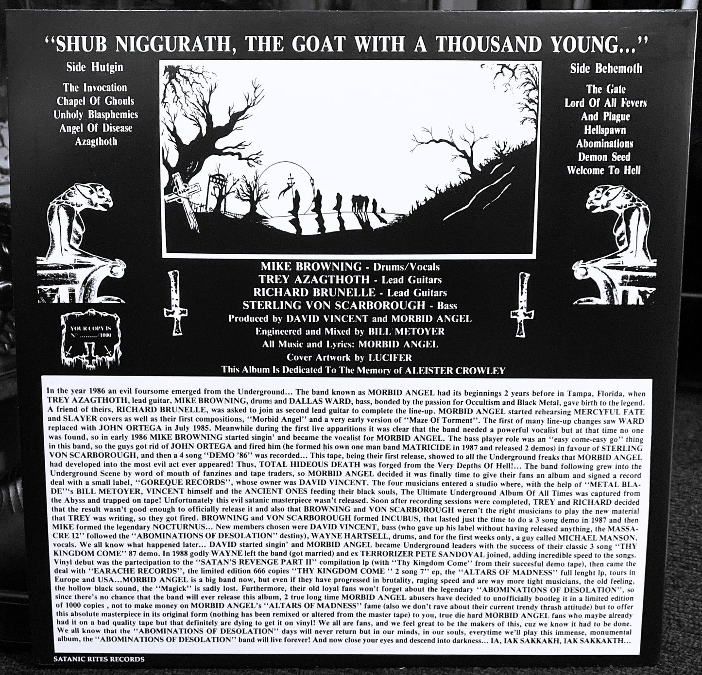 MORBID ANGEL – Abominations Of Desolation LP