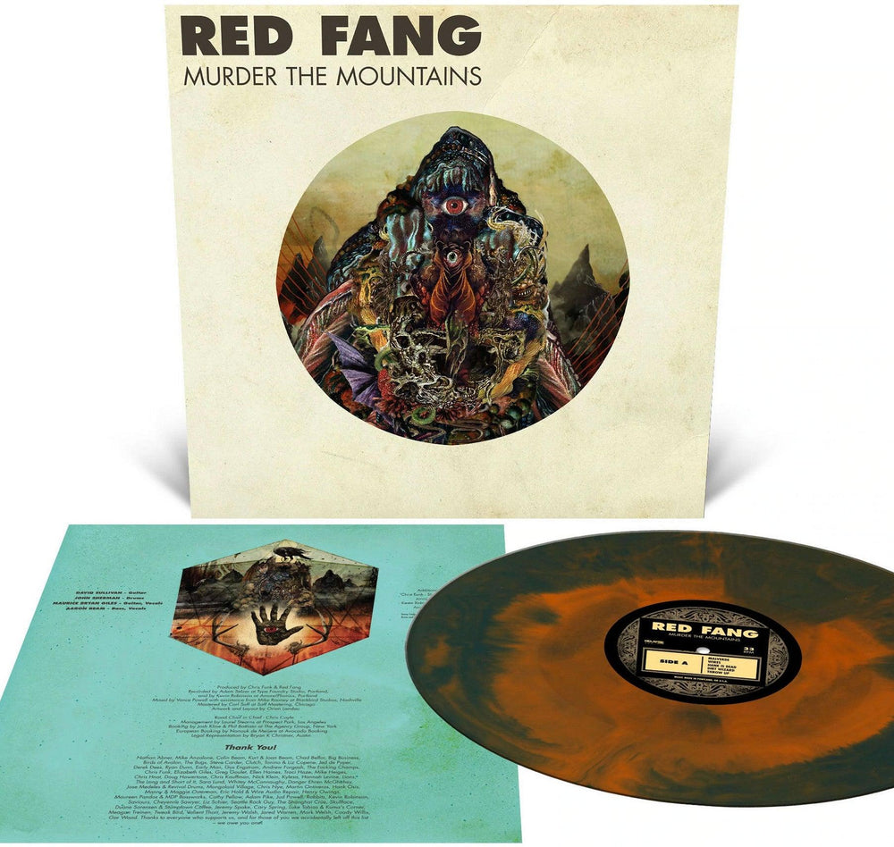 RED FANG – Murder The Mountains LP (aqua blue/halloween orange galaxy merge vinyl)