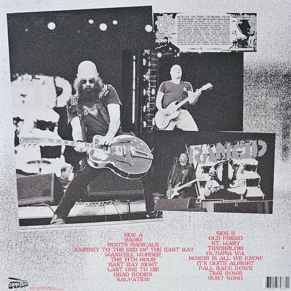 RANCID – El Punk No Ha Muerto • Live At Parque O'Higgins - Santiago, Chile 2017 LP (red/white vinyl)