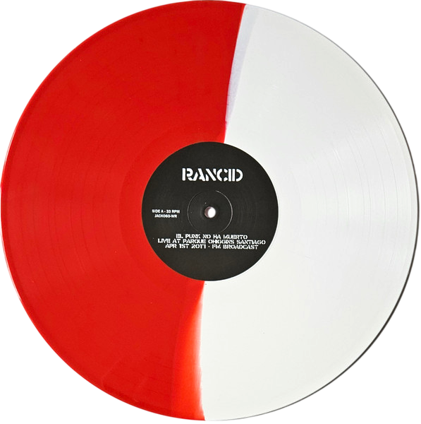 RANCID – El Punk No Ha Muerto • Live At Parque O'Higgins - Santiago, Chile 2017 LP (red/white vinyl)