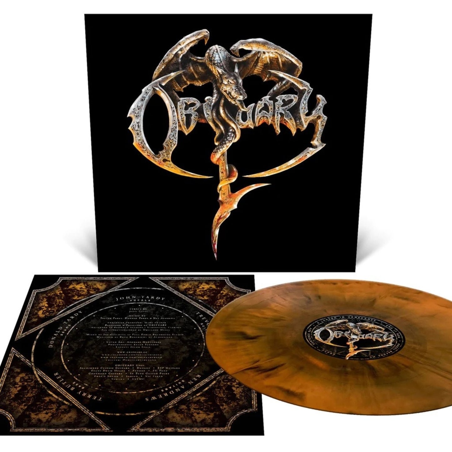 OBITUARY – S/T LP (halloween orange vinyl)