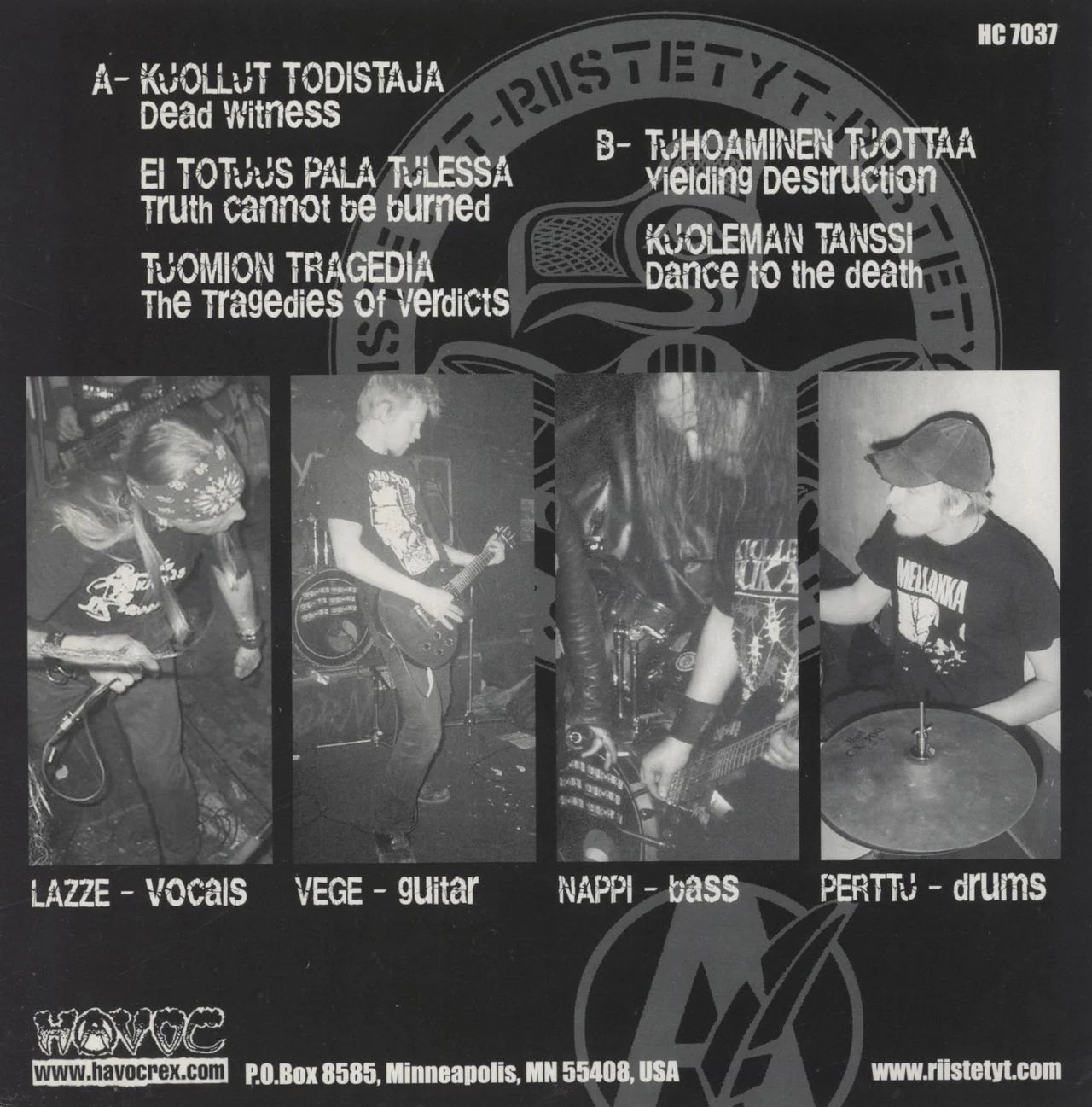 RIISTETYT – Kahleet 7"