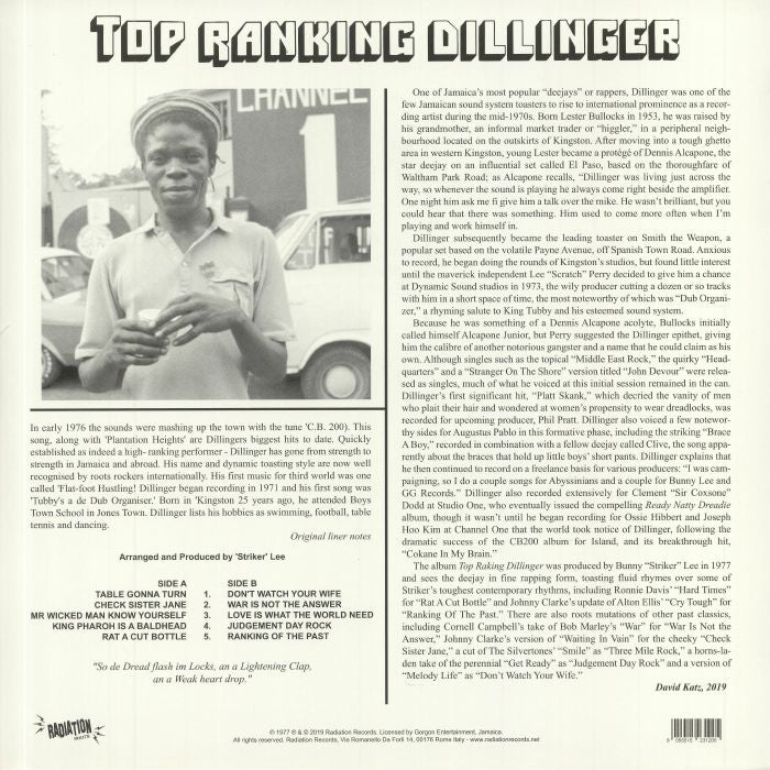 DILLINGER – Top Ranking Dillinger LP