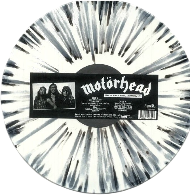 MOTÖRHEAD – Live In Buenos Aires, Argentina 1994 LP (white/black splatter vinyl)