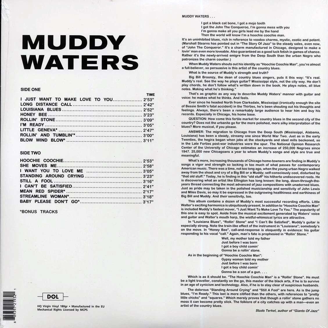 MUDDY WATERS – The Best Of Muddy Waters LP