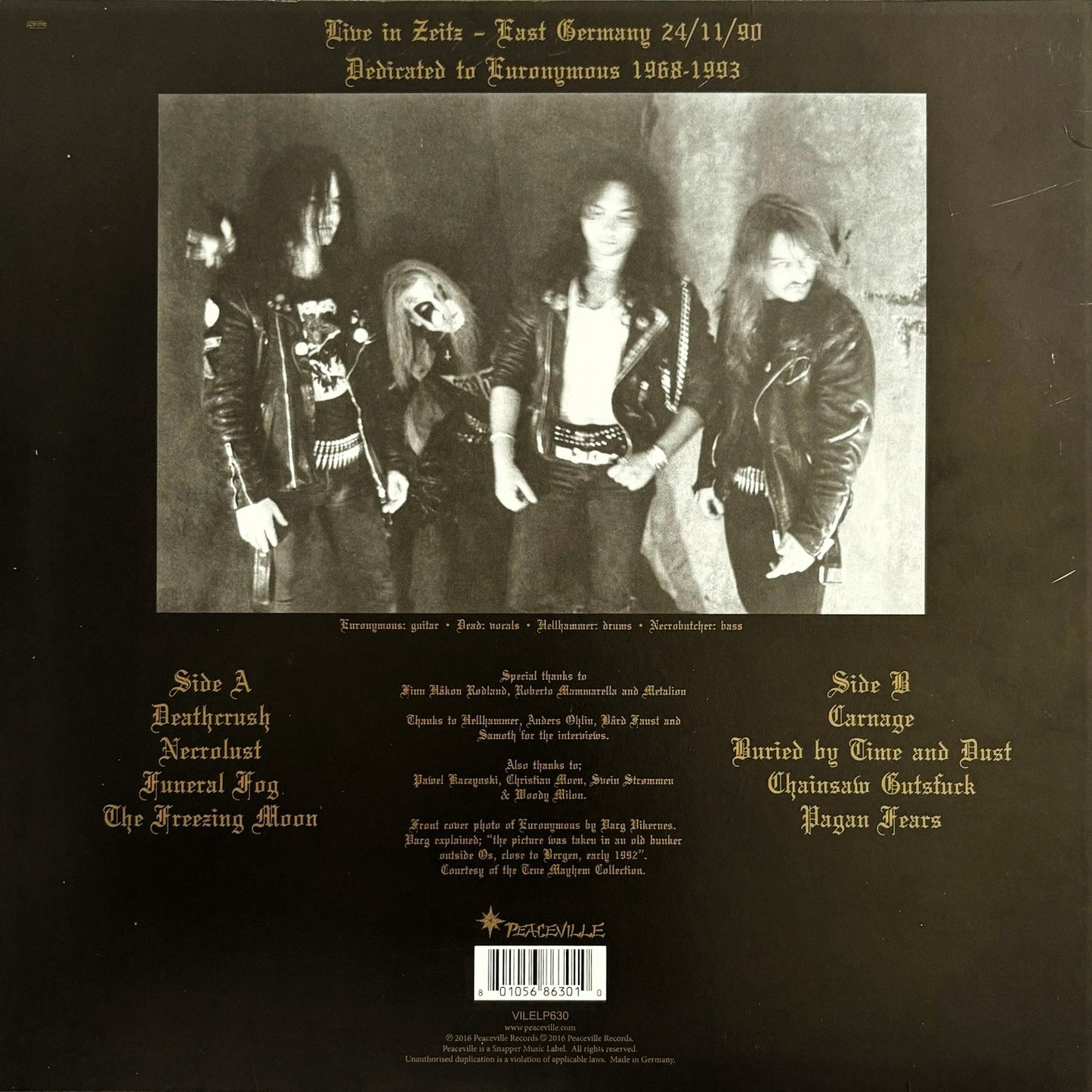MAYHEM – Live In Zeitz LP