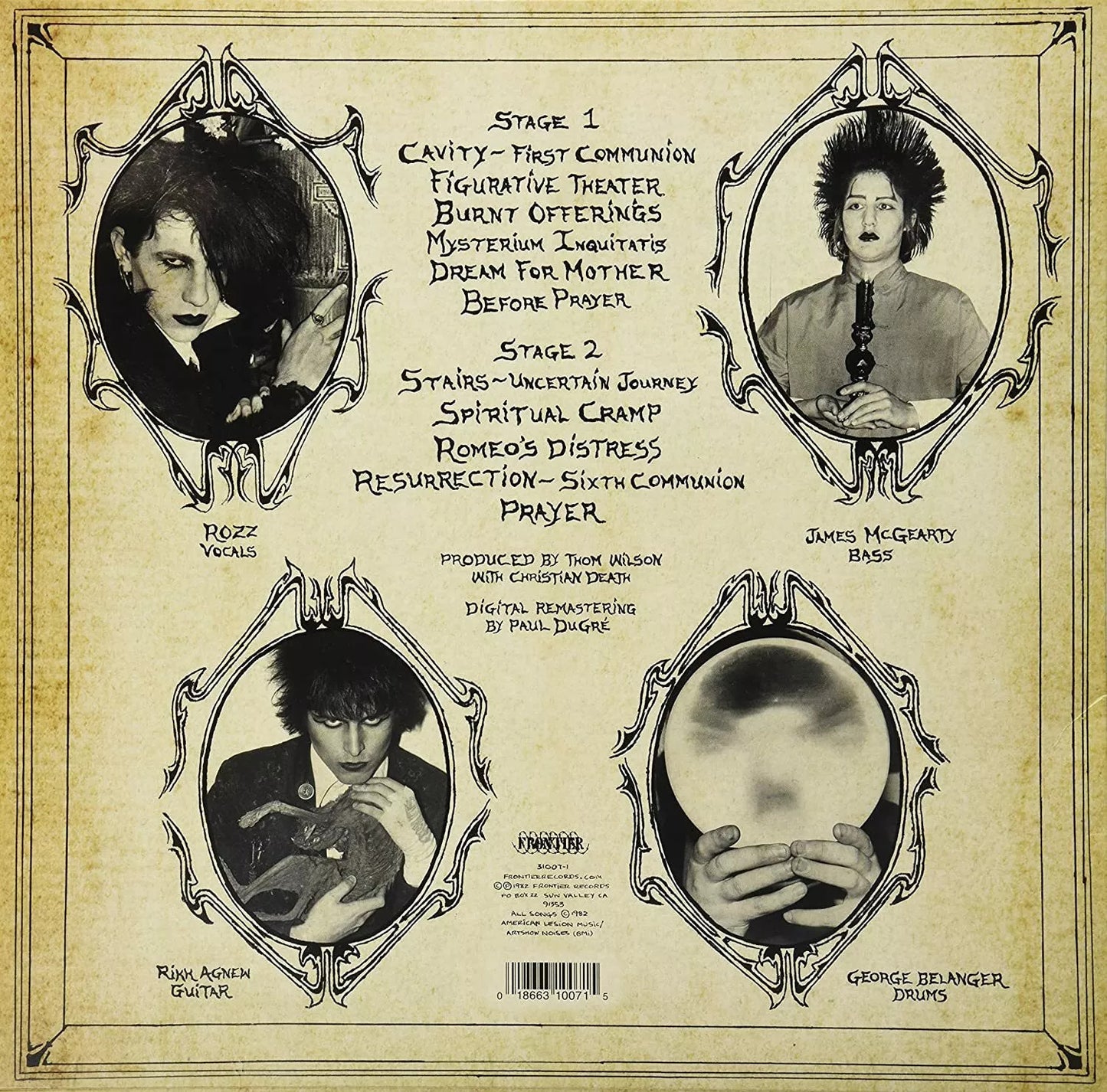 CHRISTIAN DEATH – Only Theatre Of Pain LP (color vinyl)