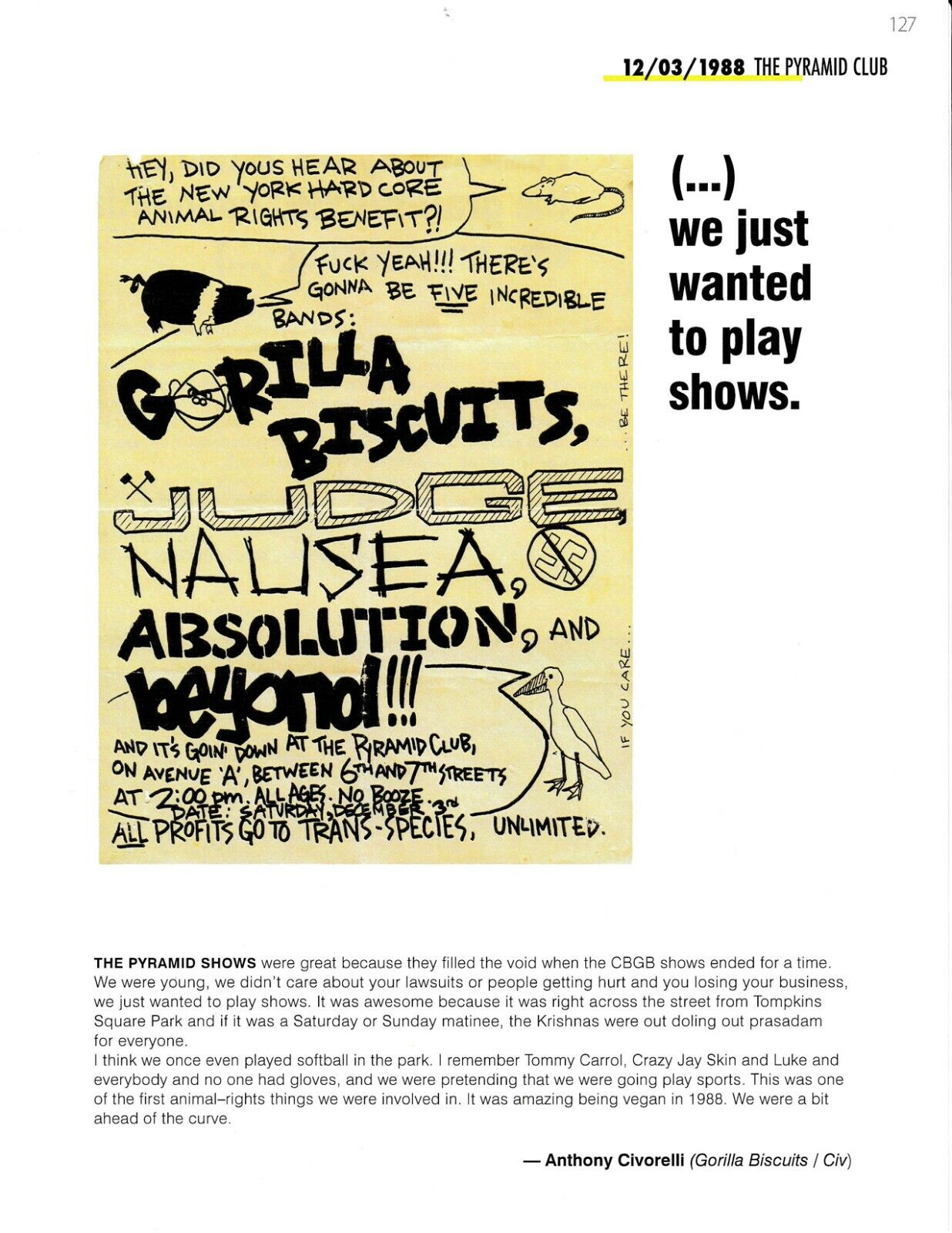 New York Hardcore Chronicles Vol. 1 (1980 - 1989): A Flyer Oral History by Drew Stone