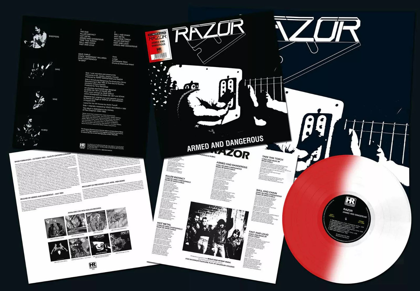 RAZOR – Armed & Dangerous LP (color vinyl)
