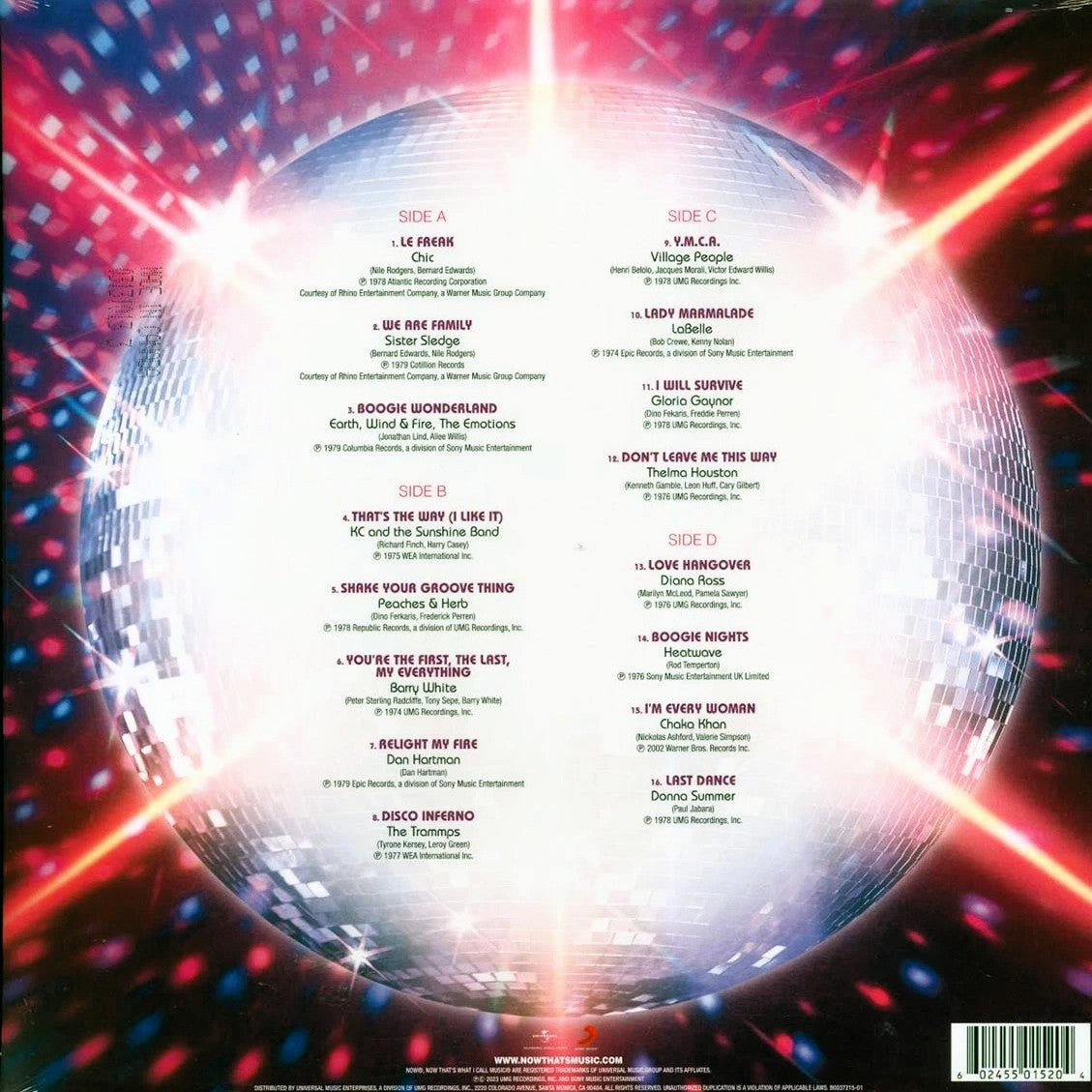 V/A – Now That's What I Call Music! • Disco 2xLP (hot pink/sky blue vinyl)